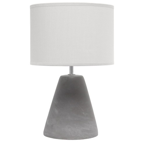 Pinnacle Concrete Table Lamp With Shade Gray Simple Designs Target
