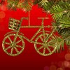 Craftoutlet.Com 3.25 In Gold Bicycle Ornament Glittered Bicycle Basket Tree Ornaments - 2 of 4
