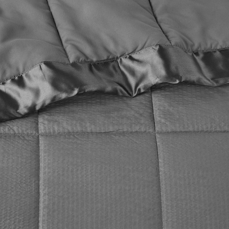 Parkman Oversized Down Alternative Blanket with Satin Trim, 5 of 9
