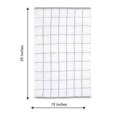 Grey 12-Pack Cotton Terry Kitchen Towels