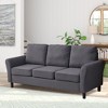 Linen Sofa Modern Couch Comfy Loveseat for Living Room, Office, Bedroom - 3 of 4
