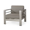 Christopher Knight Home Cape Coral Outdoor Aluminum Club Chairs with Sunbrella Cushions - 4 of 4