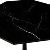 31.50"Modern Octagonal Coffee Table with MDF Table Top or Marble Table Top,Metal Base, for Dining Room - 4 of 4