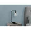 Monarch Specialties Lighting 20inchH Table Lamp Usb Port Included Black Metal Glass Shade Modern - 3 of 4