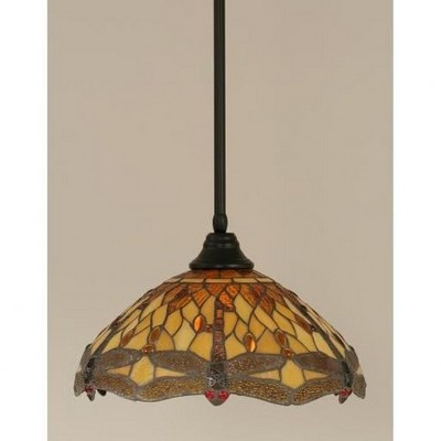 Toltec Lighting Any 1 - Light Pendant In Matte Black With 16