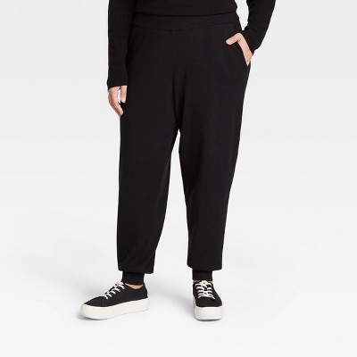 plus size knit pants