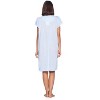 Casual Nights Women's Short Sleeve Floral And Lace Nightgown - 4 of 4