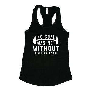 Simply Sage Market Women's Goal Met Sweat Racerback Tank - 1 of 4