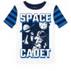 Space Cadet Youth Boy's Blue & Black Striped Short Sleeve Shirt & Sleep Pants Set - 2 of 4