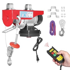 Electric Hoist, Automatic Lift Electric Cable Hoist with Wireless Remote Control with 12m Rope, 110V Electric Lift Hoist 39 ft Lifting Height - 1 of 4