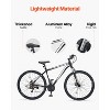 VEVOR Mountain Bike, 29-inch MTB Bicycle with Front Suspension, 21-Speed ​​SHIMANO Twist Shifter, Dual Disc Brakes, Aluminum Alloy Frame,Black - 3 of 4