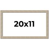 PosterPalooza | 20x11 Thin Barnwood Picture Frame, UV Acrylic, 2 Finishes - Grey and Black - 2 of 4