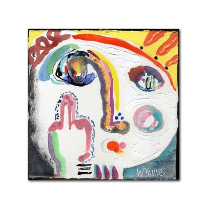 Wyanne 'Current Mood' 35x35 Abstract Canvas Art