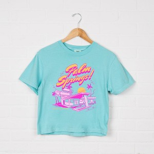 Simply Sage Market Women's Palm Springs Sunkissed Days Short Sleeve Relaxed Fit Cropped Tee - 1 of 3