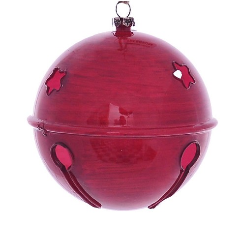Vickerman Wood Grain Bell Christmas Ornament Target