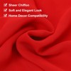 Unique Bargains  Light Elegant Romantic Chiffon Table Runner 27.5" x 118" 2 Pcs - 4 of 4