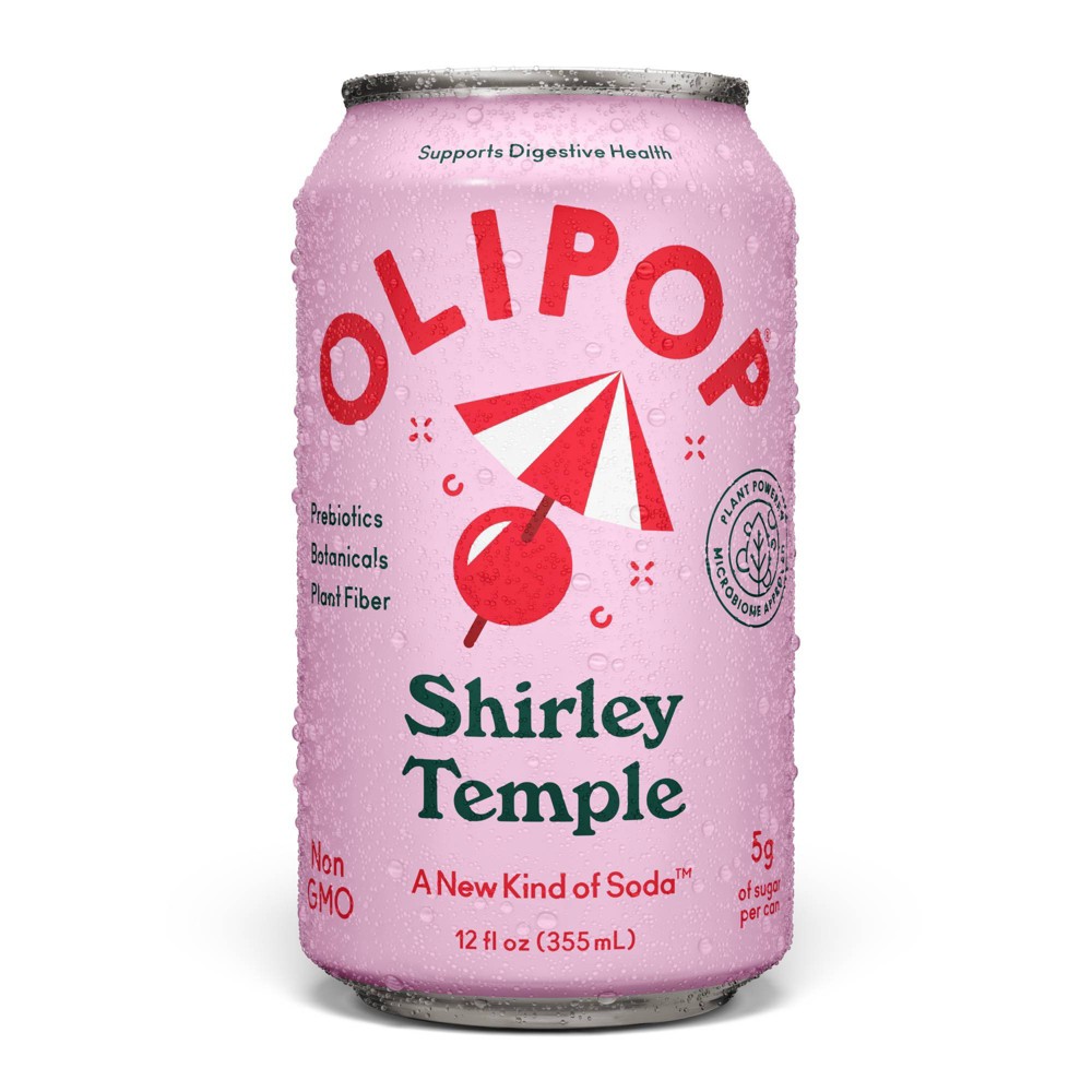 Olipop Shirley Temple Prebiotic Soda - 12 fl oz Can