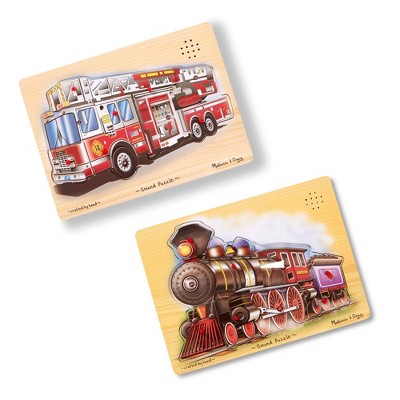 melissa and doug fire truck sound puzzle