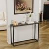 ChicFurnit Console Tables Accent Table Side Table End Table Modern Space Saving Design for Living Room, Brown, 41.73"*11"*30" - 3 of 4