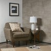 22" Contour Table Lamp Ivory: Ink+Ivy Mid-Century Modern, Nightstand Ceramic Lamp with Drum Shade - 3 of 4