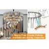 38.5 in. Modern Chandelier 26-Light 5-Tier Black Round K9 Crystal Chandelier - 4 of 4