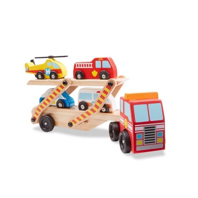 Wooden emergency store vehicle set