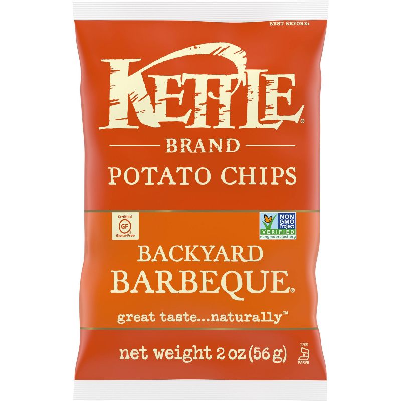 Kettle Brand Potato Chips Backyard Barbeque Kettle Chips Snack - 2oz, 1 of 10