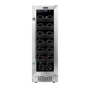 Whynter BWR-208SB Built-In 20 Bottle Undercounter Stainless Steel Wine Refrigerator with Reversible Door, Digital Control, Lock and Carbon Filter - 1 of 4