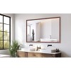 NicBex Oversized Bathroom Mirror for Wall, Aluminum Framed Vanity Mirror, Hangs Horizontally or Vertically for Living Room Bedroom - 2 of 4