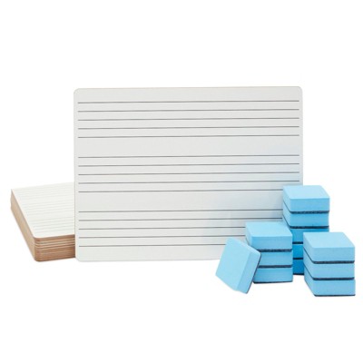 Bright Creations 12 Pack Music Staff Dry Erase Lapboards with Erasers, School Supplies (9 x 12 in)