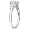 EVERLY JEWELRY |Sterling Silver 1 3/4 CT DEW Created White Moissanite Fashion Ring - 2 of 4