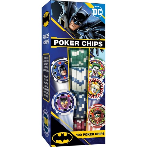 Masterpieces Casino Style Collectible 100 Piece Poker Chip Set - Batman