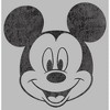 Men's Mickey & Friends Smiling Mickey Mouse Distressed Pull Over Hoodie - 2 of 4