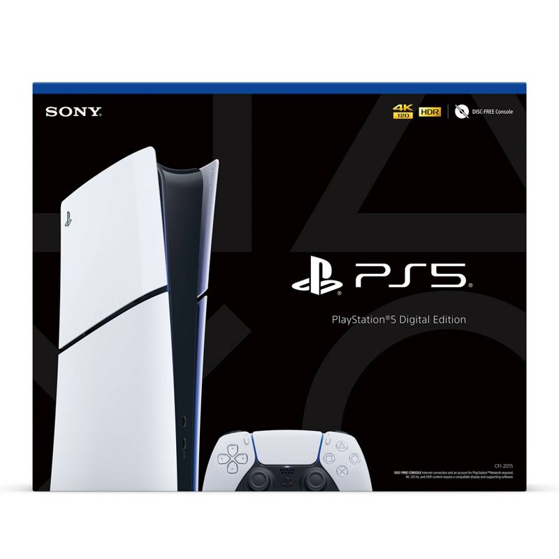 PlayStation 5 Digital Edition Console (Slim), 1 of 8