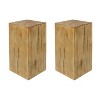 Christopher Knight Home Allain Modern Patio Square-Column Lightweight Concrete End Table - 2 of 4