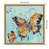 Amanti Art Monarch II Light Blue by Kellie Day Canvas Wall Art Print Framed 16-in. x 16-in. - 4 of 4