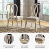 Set of 2 Realyn Ribbon Back Dining Upholstered Side Chair Chipped White - Signature Design by Ashley: Polyester, Textured Finish, Wood Frame - 3 of 4