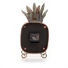 Copper Patina Rustic Pineapple Metal Battery Operated Table Clock - Foreside Home & Garden - 3 of 4