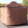Sunnydaze Outdoor Gazebo 4-Piece Polyester Fabric Privacy Sidewall Set for 10' x 10' Gazebo - 80" H x 103" W - 4 of 4