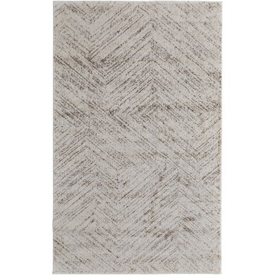 Vancouver Modern Geometric Ivory/Tan/Brown Area Rug