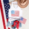 Simply Sage Market American Flag Smudged Racerback Tank - 3 of 4