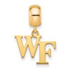 Black Bow Jewelry 14k Yellow Gold Plated Sterling Silver Wake Forest Demon Deacons NCAA Bead Charm - 2 of 4