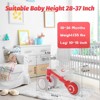 Allobebe Baby Balance Bike for Ages 1-3 – Adjustable Seat, Silent & Soft 3 Wheel Ride On Red - 3 of 4
