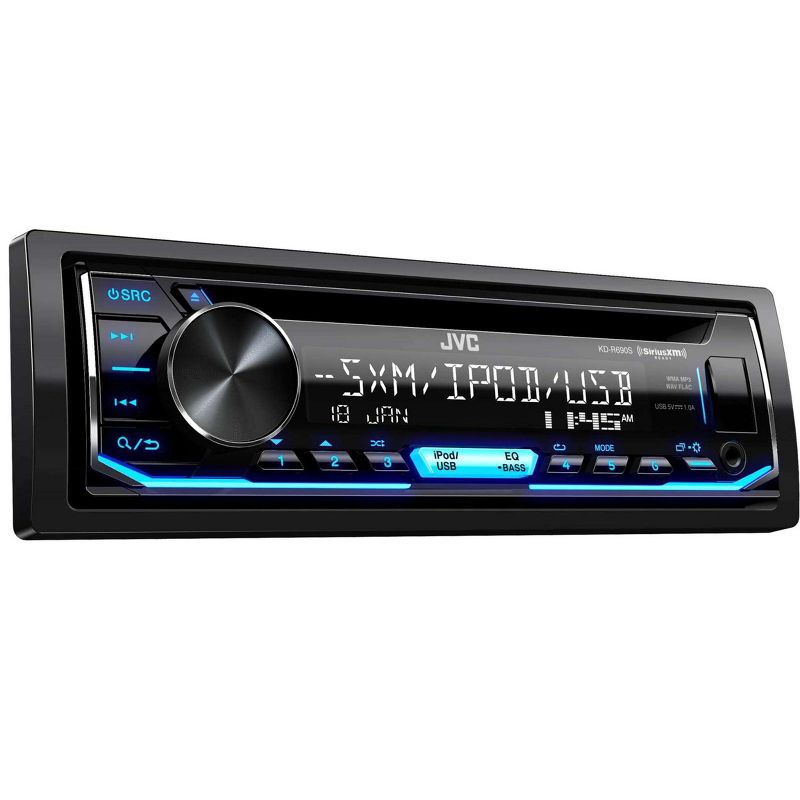 JVC KD-R690S CD Receiver featuring Front USB / AUX Input / Pandora / Sirius XM Ready / Variable Illumination with 2 Pairs S-S65 Type S 6.5" Coax, 3 of 10