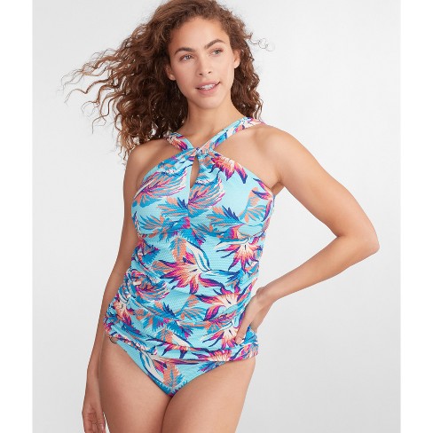 Birdsong Women's High-neck Underwire Tankini Top - S10182 38g Tropical  Tranquility : Target