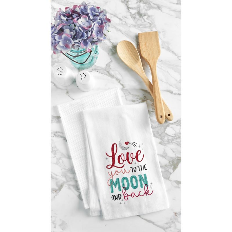 C&F Home Love You To The Moon And Back Valentine's Day Kitchen Towel Dishtowel Clean-Up Decor Machine Washable Decoration Romantic Cute Gifts Love, 2 of 5