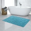 Knightsbridge Stylish And Comfortable All Season Traditional New Tile Design Cotton Bath Rug 24" X 40" Aqua - 2 of 4