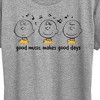 Women's - Peanuts - Good Music Good Days Short Sleeve Graphic T-Shirt - 2 of 4