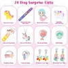 Aoibox Advent Calendar 2025 Set 24 Days Surprise Christmas Countdown Gifts for Girls Hair Accessories Jewelry Stationery Coin Purse - 3 of 4