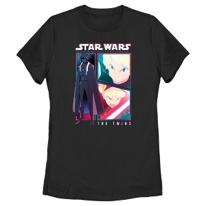 Women's Star Wars: Visions The Twins Comic Panels T-Shirt - 1 of 4